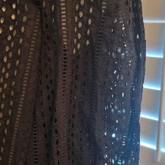 Black Lace Top "Cotton" - Picture 3 of 3